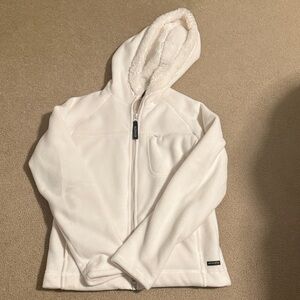 Athleta Cream Plush Jacket